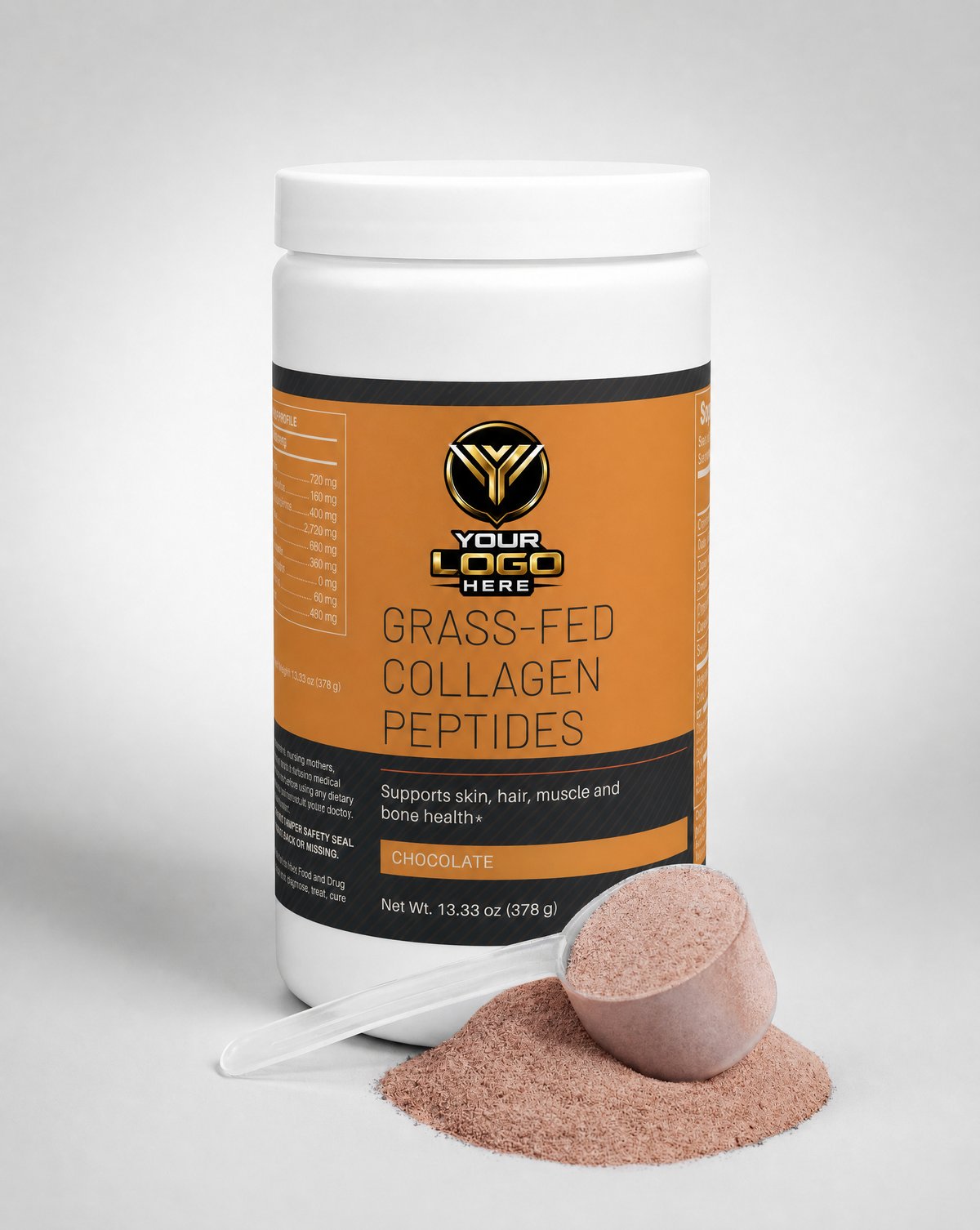 Grass-Fed Collagen Peptides Powder (Chocolate)